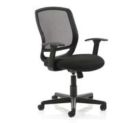 mave task black back office chair with black seat
