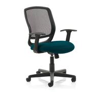 mave task black back office chair with maringa teal seat