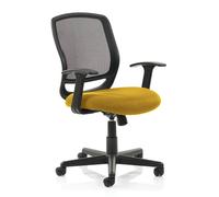 mave task black back office chair with senna yellow seat