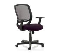 mave task black back office chair with tansy purple seat