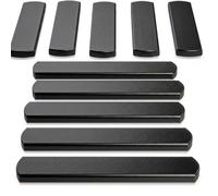 Mavee 3.5 lbs Steel Weight Plates, 10-Pack (0.35 lb Each), 4.7" Length E-Coated Rustproof Inserts for Weighted Vests, Ankle & Wrist Weights, Rucking and Fitness Strength Training