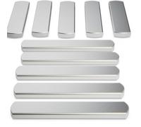 Mavee 3.5 lbs Steel Weight Plates, 10-Pack (0.35 lb Each), 4.7" x 1" Electroplated Rustproof Inserts for Weighted Vests, Ankle & Wrist Weights, Rucking and Strength Training