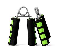 Maveek A shape Foam Handle Hand Grips Gripper Arm Muscle Builder Wrist Resistance Strengthener (Black/Green)