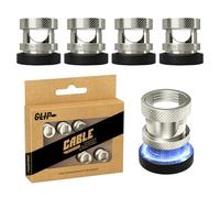 Maveek Cable Tidy Clips, 5 Pack Magnetic Cable Clips Cable Management, Adjustable Magnetic Wire Organiser Wire Tidy Holder Clips With Self-Adhesive Magnetic Base for Desktop, Car, Office, Home