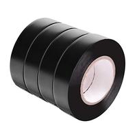 Maveek Electrical Tape 4 Pack 15m 0.6 Inch Black Electrical Insulation Tape, 50 Feet