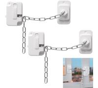 Maven Gifts 2 Pack Window Locks, Window Locks Child Safety -Self Adhesive Restrictor for UPVC/Metal/Wooden/Sliding Windows | No Drill Adjustable Safety Lock, Pet & Baby Security