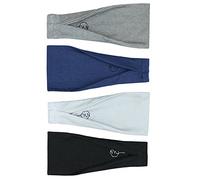 Maven Thread Women's No-Slip Sweat-Wicking Headband for Exercise and Yoga, 4-Pack (Basics)