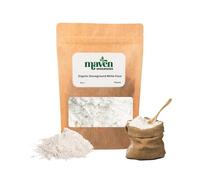 Maven Wholefoods Organic Stoneground White Flour 5kg | Unbleached & Natural | GMO Free | High Fibre & Protein | Vegan Friendly | Ideal for Bread, Cakes, Cookies & Baking | Packed in Resealable Bag