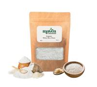 Maven wholefoods Organic White Rice Flour 500g | Raw | GMO Free | High Fibre & Protein | Certified Organic | Suitable for Vegetarian & Vegan | Packed Fresh in Resealable Bags