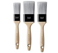 Maverick 290 Series S Paint Brushes 3PK Professional Straight Cut Twista Head with FSC Wood 3 piece pack set 1.5", 2", 2.5"