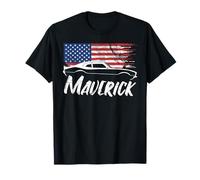 Maverick 302 Vintage American Flag USA Muscle Car T-Shirt
