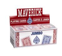 Maverick Jumbo Playing Cards 12 Pack, Large Print, Blue Deck, Bulk Playing Cards for Poker, Card Games, and Group Play