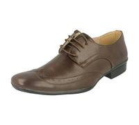 Maverick Mens Maverick Flat Lace Up Shoe Brogue - Brown - UK 7