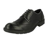 Maverick Mens Maverick Low Heel Brogue Lace Up Shoes - Black - UK 9
