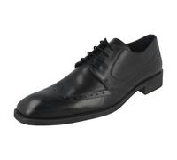 Maverick Mens Maverick Low Heel Lace Up Brogue Shoes - Black - UK 7