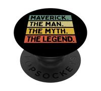 Maverick The Man The Myth The Legend Funny Personalized PopSockets Adhesive PopGrip