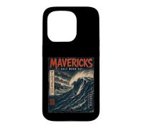 Mavericks Half Moon Bay Big Wave Surfing Japanese Poster Art Case for iPhone 15 Pro