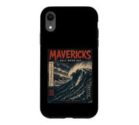 Mavericks Half Moon Bay Big Wave Surfing Japanese Poster Art Case for iPhone XR