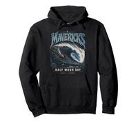 Mavericks Half Moon Bay Big Wave Surfing Pullover Hoodie