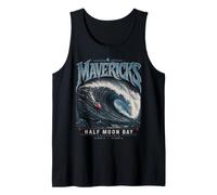 Mavericks Half Moon Bay Big Wave Surfing Tank Top