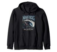 Mavericks Half Moon Bay Big Wave Surfing Zip Hoodie