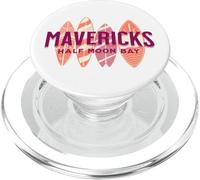 Mavericks Half Moon Bay California Big Wave Surfing Surfer PopSockets PopGrip for MagSafe