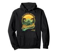 Mavericks Half Moon Bay Surfing Retro Sunset Graphic Pullover Hoodie