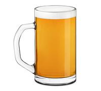 Maverton Beer Mug for Man - 640 ml Pint Glass with a Handle - Original Pub Glassware - Barware for Birthday - Stylish Glassware for Beer Lover - Traditional Beer Mug for him