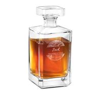 Maverton Classic Bourbon Whiskey Decanter, 700 ml Universal Carafe | You can Personalise Bottle as Gift for Man or Woman, The World is Yours