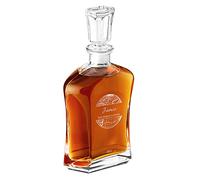 Maverton Classic Bourbon Whiskey Decanter - You can Personalise Bottle as Gift for Man or Woman - 700 ml Universal Carafe - The World is Yours