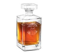 Maverton Classic Bourbon Whiskey Decanter - You can Personalise Bottle as Gift for Man or Woman - 700 ml Universal Carafe - The World is Yours
