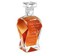Maverton Classic Curve Whiskey Decanter - You can Personalise Tumblers as Gift - 700 ml Universal Carafe - Congratulations