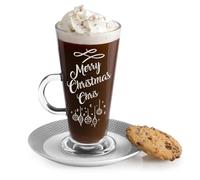 Maverton Coffee Mug for Woman, Personalised Latte Glass for Man, Baubles