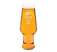 Maverton Customisable Beer Glass - Large Capacity 400ml Cup - Exceptional Design - Men’s Gift - Fantastic Birthday Gift Idea for Beer Enthusiast - Fathers Day Valentines Day - Football