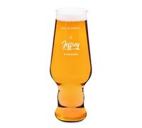 Maverton Customisable Beer Glass - Large Capacity 400ml Cup - Exceptional Design - Men’s Gift - Fantastic Birthday Gift Idea for Beer Enthusiast - Fathers Day Valentines Day - Boyfriend