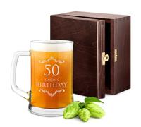 Maverton Customised Tumbler Beer Glass - The Best Present Idea for Men - Beer Lover - for Fun and Everyday Use - Christmas & Father’s Day - Valentine’s Day - Birthday - Anniversary
