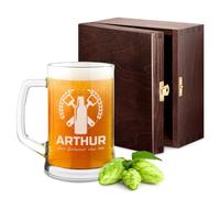 Maverton Customised Tumbler Beer Glass - The Best Present Idea for Men - Beer Lover - for Fun and Everyday Use - Christmas & Father’s Day - Valentine’s Day - Birthday - Enthusiasts