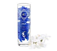 Maverton Flower Vase for woman - Flower Decor Container with Engraving for lady - Personalised Decorative Vase for centerpieces - For Birthday - Home Decoration for mum - STYLISH