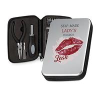 Maverton Mini Tool Set in a Personalised Aluminum Box - at-Home Personalised Toolbox for Woman - Birthday Gift - for Female Tinkerers - Lady