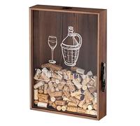 Maverton Personalised Cork Catcher for Couples - Beer caps Collector - Wooden Box with a Transparent lid - Personalised Wedding Gift - for Parents - Memories