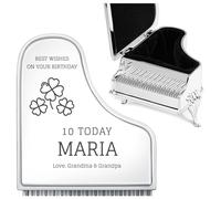 Maverton Personalised Stainless Steel Piano Box for woman, Bday | Treasure Box for connoisseur, Customised Jewellery Box with Piano Design For Birthday, Piano storage box for girl