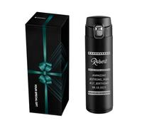 Maverton Personalised Travel Mug for Man, Flask for Hot Drink, Amazing