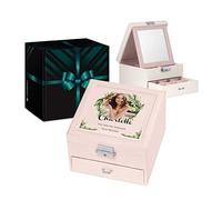 Maverton Pink Jewellery Storage - Stylish Customisable Present for a Lovely Woman - Jewellery Box with overprint - Gift For her - Mum - Birthday - Valentine’s Day - Photo 8