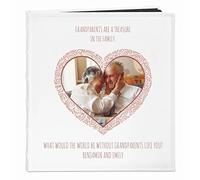 Maverton Refillable Photo Album for couples - Photo book with overprint - White Photo storage - Customized present for Wedding, Anniversary, Valentine’s Day - Gift for marriage - TREASURE