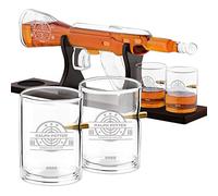 Maverton Rifle-Shaped Whiskey Decanter + a Set of 4 Whiskey, Rifleman