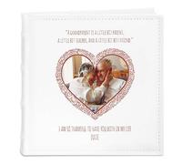 Maverton Slip-In Photo Album for couples - Engravable white cover with stylish design - Wedding gift - Anniversary present - Personalized album for parents - KINDNESS