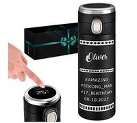 Maverton Thermal Mug for Man - Customisable 400 ml Travel Tumbler for him - Coffee On The Go - Mens Gadgets - Coffee Mug for Birthday - Personalised Tumbler for boy - Amazing