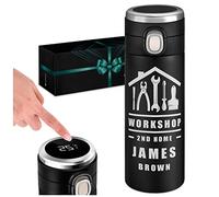 Maverton Thermal Mug for Man - Customisable 400 ml Travel Tumbler for him - Coffee On The Go - Mens Gadgets - Coffee Mug for Birthday - Personalised Tumbler for boy - Workshop