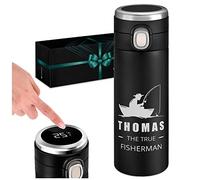 Maverton Thermal Mug for Man - Customisable 400 ml Travel Tumbler for him - Coffee On The Go - Mens Gadgets - Coffee Mug for Birthday - Personalised Tumbler for boy - Fish
