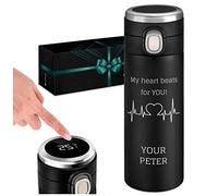 Maverton Thermal Mug for Man - Customisable 400 ml Travel Tumbler for him - Coffee On The Go - Mens Gadgets - Coffee Mug for Birthday - Personalised Tumbler for boy - Beat